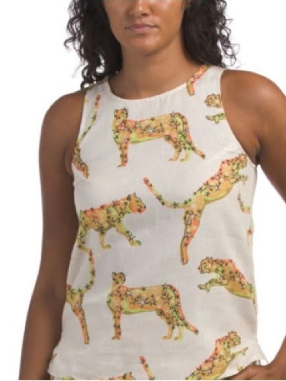 Las Surenas Leopard Star Tank - NWT in original packaging - L